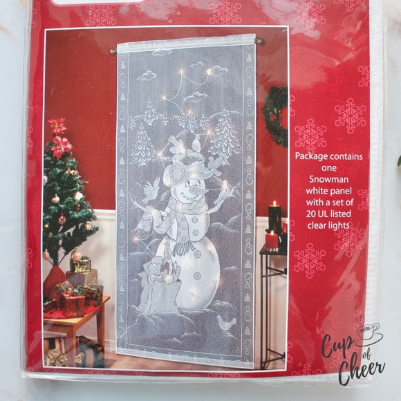 ✨2/$30 ⛄️Merry Brite Snowman Lighted Panel - Picture 4 of 4
